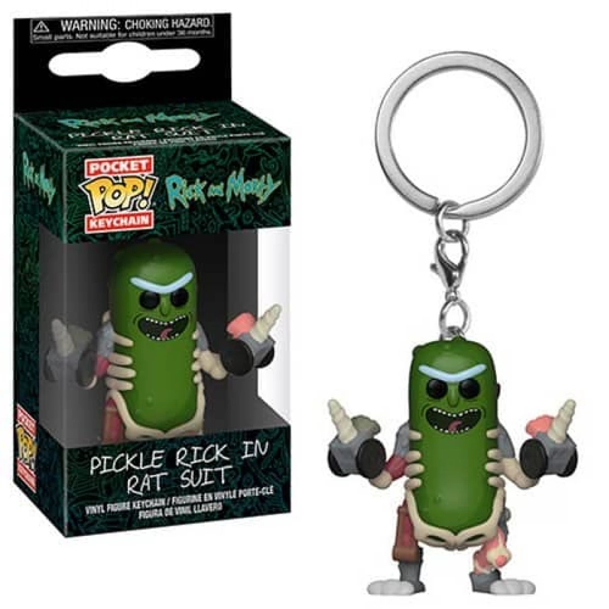 Rick and Morty Rick in Rat Suit Pocket Pop! Keychain