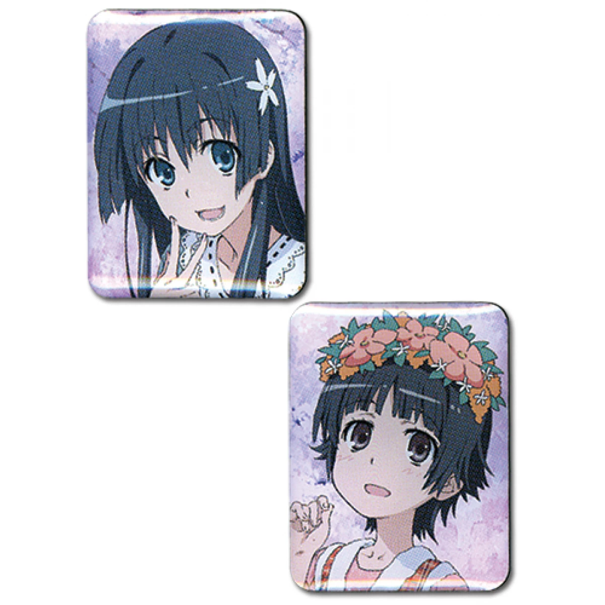 A Certain Scientific Railgun Saten & Uiharu Pin Set