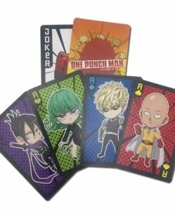 One Punch Man Characters Playing Cards