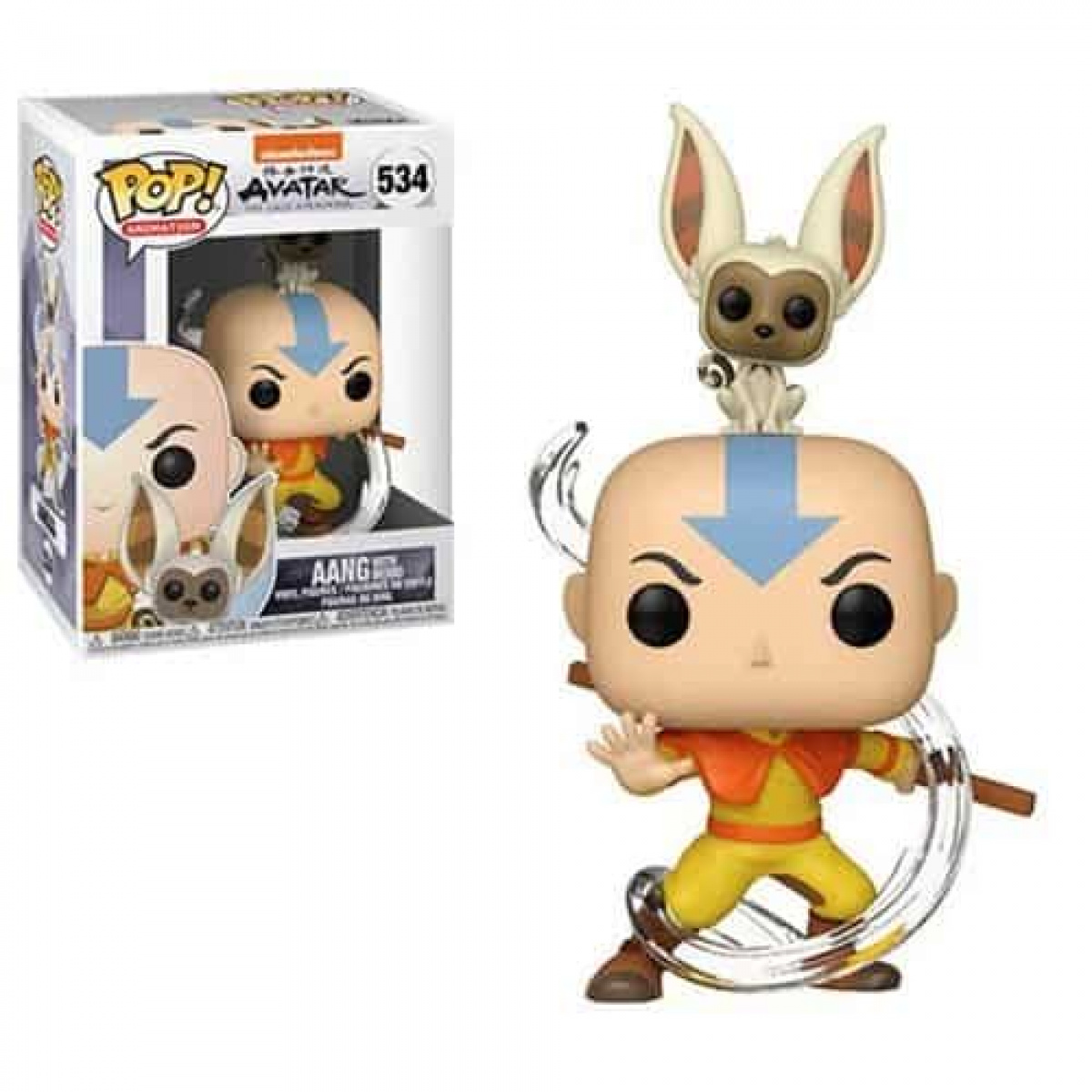 Pop! Animation: Avatar: The Last Airbender Aang with Momo Pop! Vinyl Figure #534