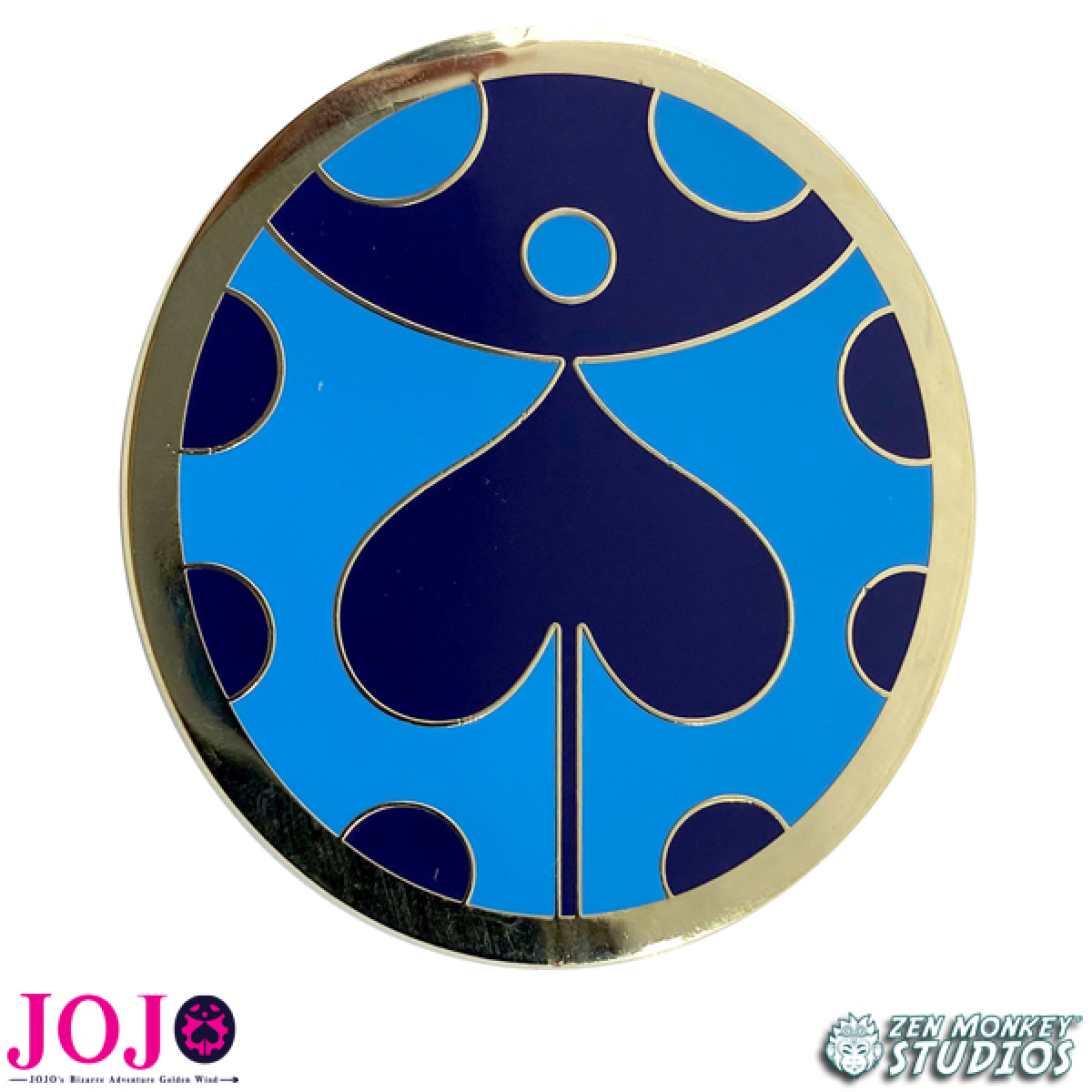 JoJo's Bizarre Adventure Giorno's Blue Brooch Enamel Pin