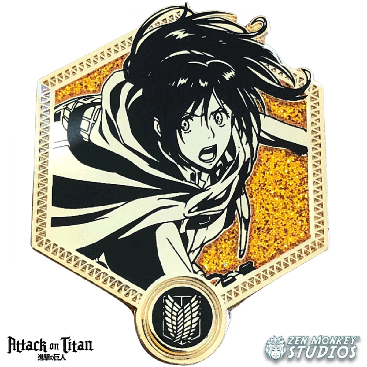 Attack on Titan Golden Sasha Braus Enamel Pin