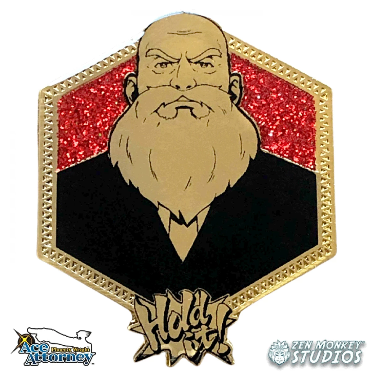 Ace Attorney Golden Judge Enamel Pin (1st Edition)